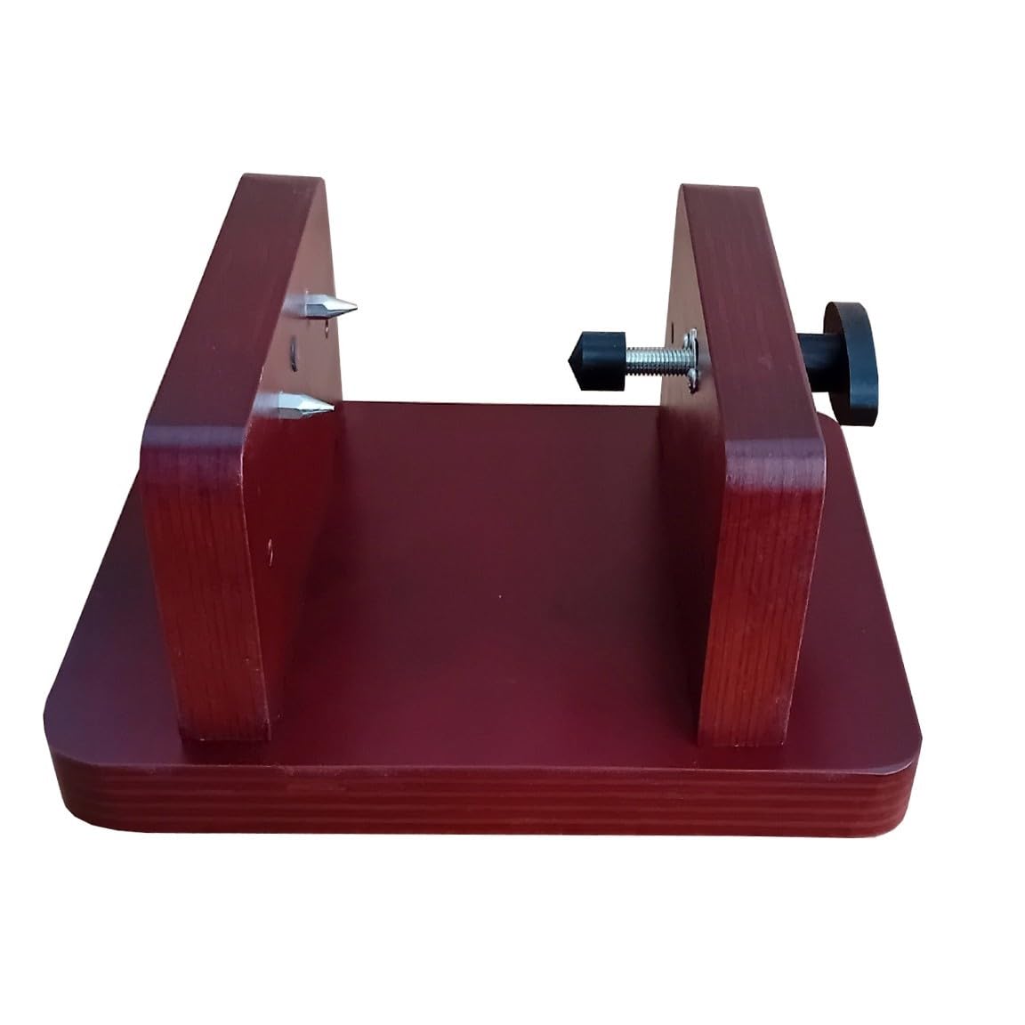 Soporte Jamonero con Cuchillo y Chaira | Kit para Cortar Mini Jamones, Tacos de Jamón y Jamón Asado y Deshuesados | Prensa de Fijación con Base Antideslizante | Maxima Estabilidad.