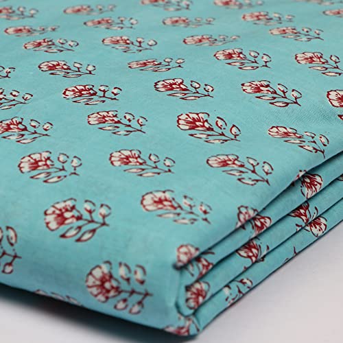 Tissu sérigraphié floral pour projets de bricolage et travaux manuels