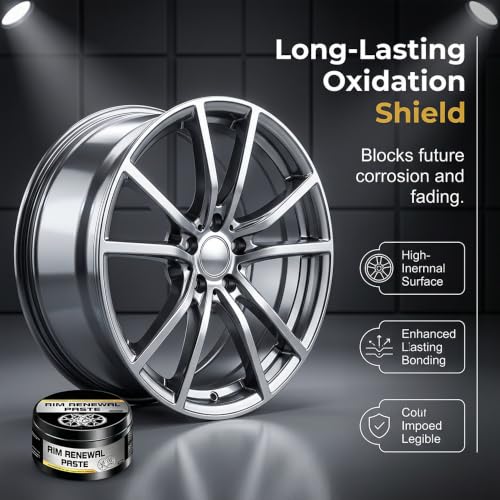 Image of All-in-One Wheel Care & Restoration Paste with Sponge (2) | Multi-Purpose Wheel Restoration Polish Buffs, Professional Scuff Remover and High-Gloss Restorer for Car Motorcycles Tires