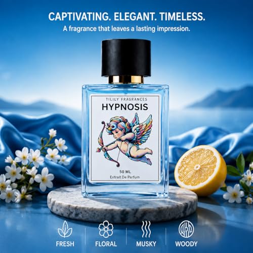 Image of 50ML Luxury Hypnosis Cologne Perfume for Men & Women with Original Cupid Charm Formula | 𝐎𝐫𝐢𝐠𝐢𝐧𝐚𝐥 New Formulation | Magetic Charm | Luxury Cologne for Men-Infused Original Formula, Charm unisex Long Lasting Magnet Fragrances Perfume (Pack of 1)