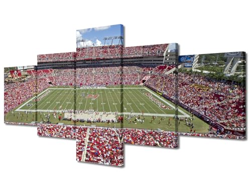Rugby Stadium Canvas Wall Art 50"x24" Decor