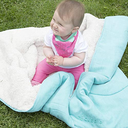 Couverture bébé super doux et double face Comfi Cuddle turquoise - 8