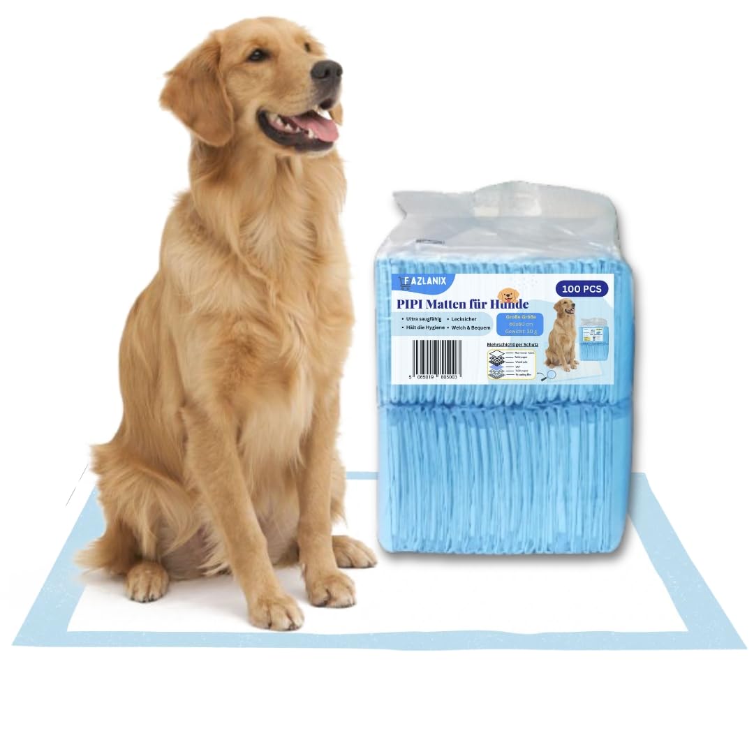 100 Stück Hundetoiletten Matten 45x33cm - 6-lagige Pipi Unterlagen Für Welpen Training & Wohnung