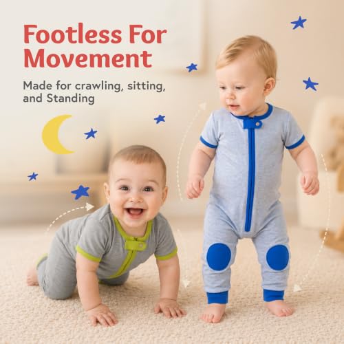 Image of Baby Deedee Sleepsie Lite Short Sleeve - Cotton Pajama