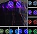LED lumineuse, LED Noeud papillon LED Light Up Noeud papillon Noeud papillon Réglable Light Up Noeud papillon Nouveauté Néon EL Fil brillant avec 7 couleurs (C)