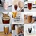 CNGLASS Double Wall Thermo Glass Cup 13.5 oz,Insulated Glass Coffee Set of 2