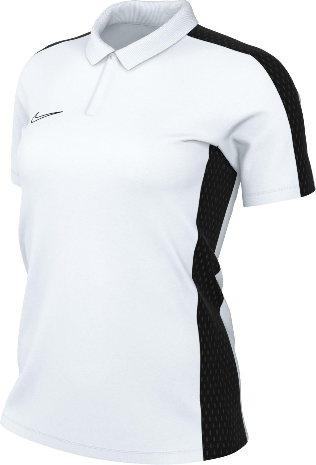 Nike Women's White/Black/Black W Nk Df Acd23 Polo Ss Shirt, Xl