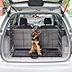 Relaxdays Hundekäfig, Faltbare Hundetransportbox Auto, Welpenkäfig, 2 Türen, Bodenschale, Drahtkäfig Metall, M, Schwarz