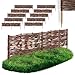 Produktbild 10 x BOGATECO Beeteinfassung aus Weide | 120 cm Lang & 20 cm Hoch | Holz-Zaun Rasenkante | Weiden-Zaun Steckzaun Perfekt für den Garten als Weg-Abgrenzung | Beetumrandungen | Dekorative Zäune