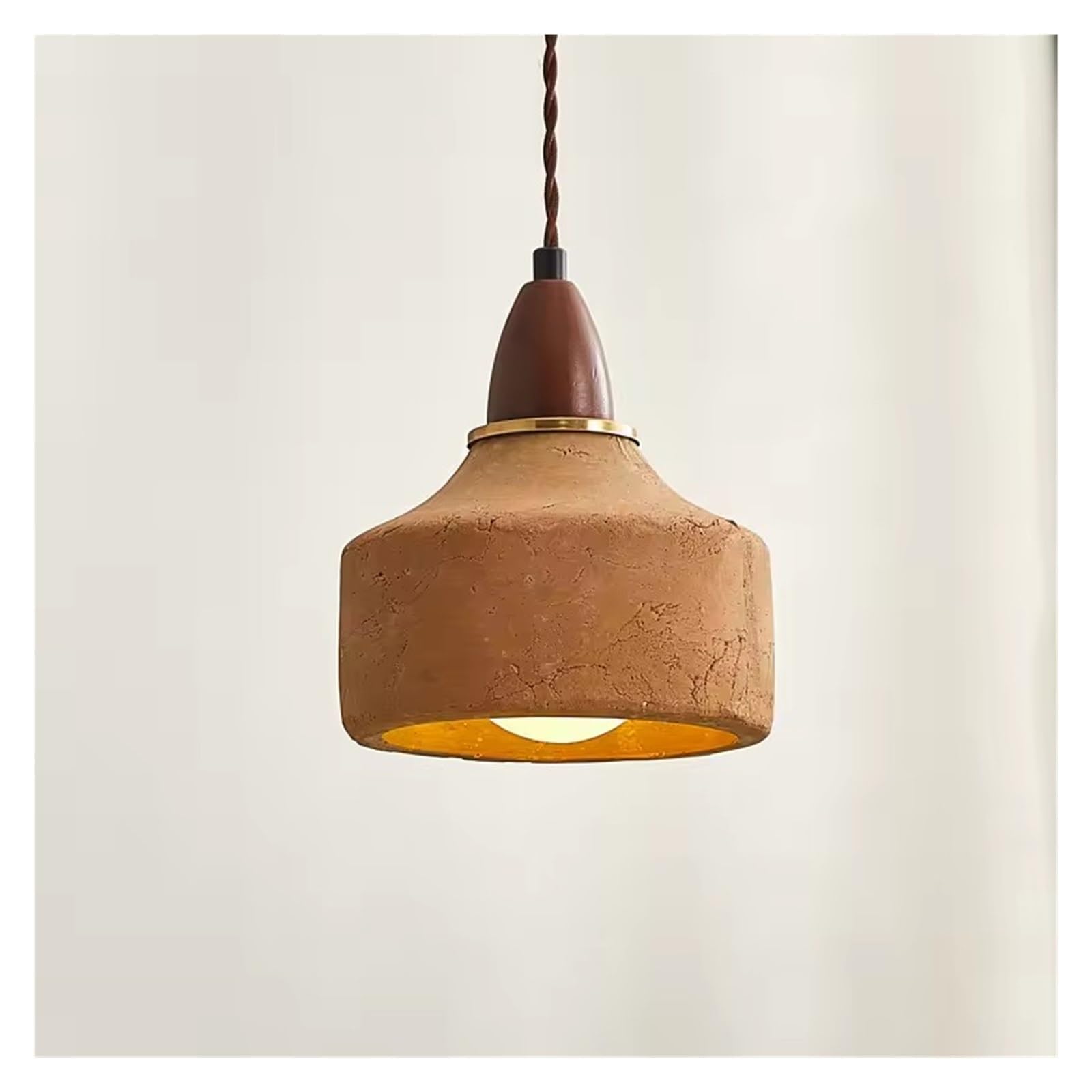 ASerZenith Led Pendant Lamp Japanese Ceramics Hanging Lamps Restaurant Home Decor Lighting Fixtures Vintage Retro Chandelier,Neutral Light