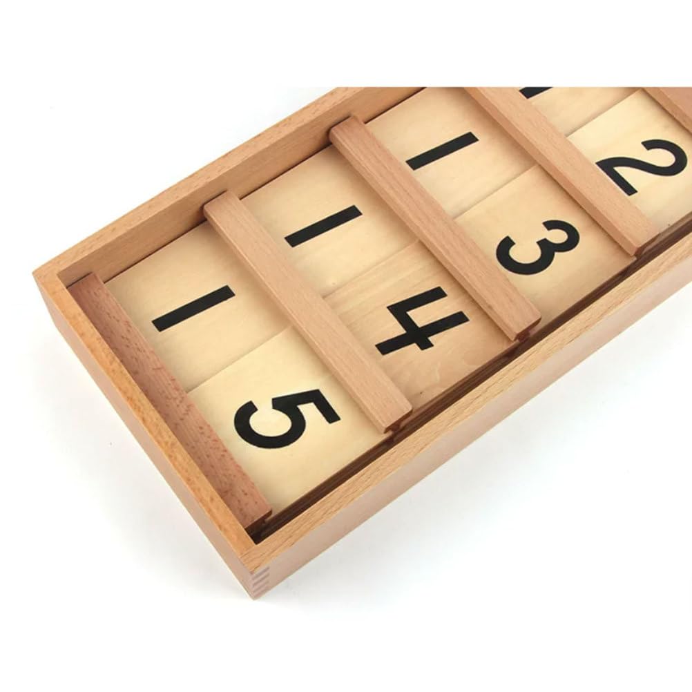 Montessori Seguin Brett Zahlen Lernspielzeug aus Holz, Vorschule Mathematik Zählen & Zahlen erkennen Lehrmittel