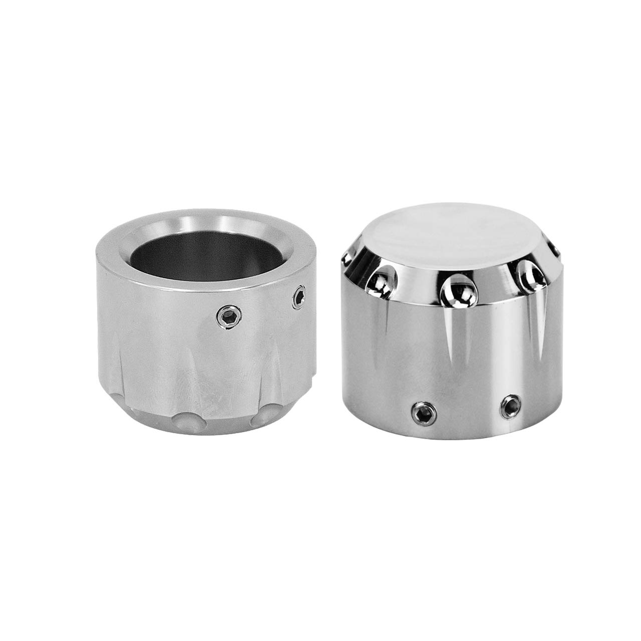 Amazon.co.jp: HCmotorku バイク アクスルナットカバー フロント