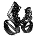 KPUKGJDK Kangaroo Jump Shoes for Women & Men – High Bounce Moon Shoes, Bouncy Jumping Boots for Exercise, Fitness, Weight Loss & Fun, Adjustable Fit, Low-Impact Rebounder Design(All Black,XX-Large)