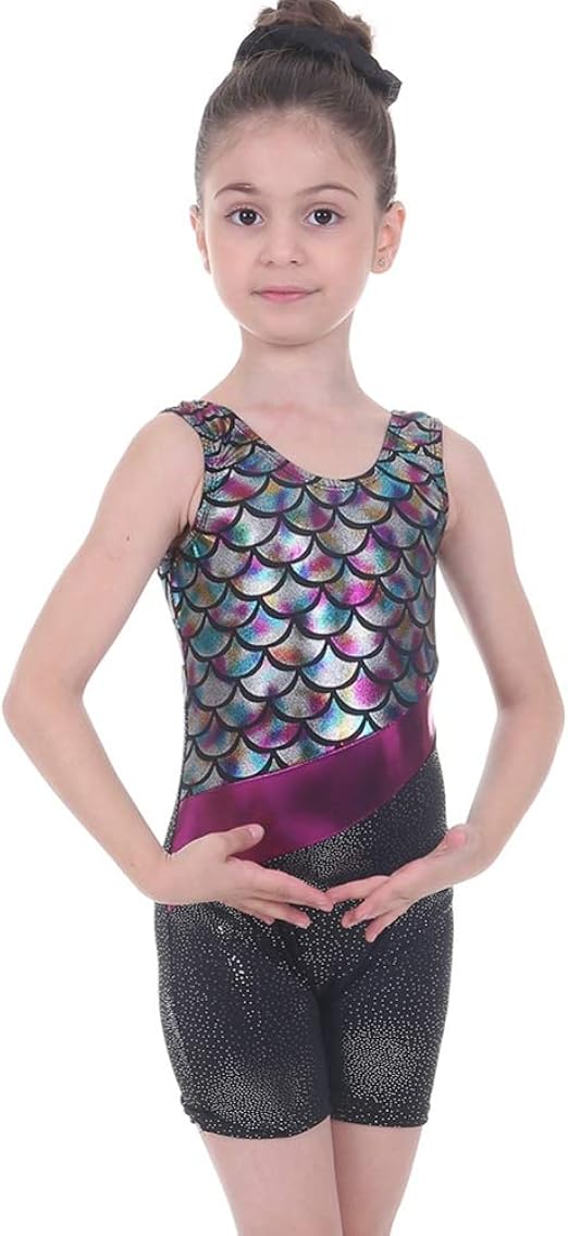 Leezo 312 Years Girls Leotard For Gymnastics Ballet Teens Sleeveless