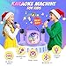 Mini Karaoke Machine with 2 Wireless Microphones,Gift for 3-12 Years Old, 2026 Best Christmas Birthday Toy for Girls Boys Party (Purple)