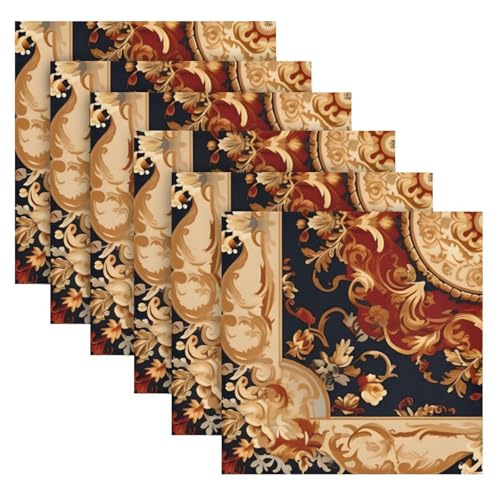Servilletas de Tela Multicolor Polyester 20x20 in Pack 6 miniatura 2