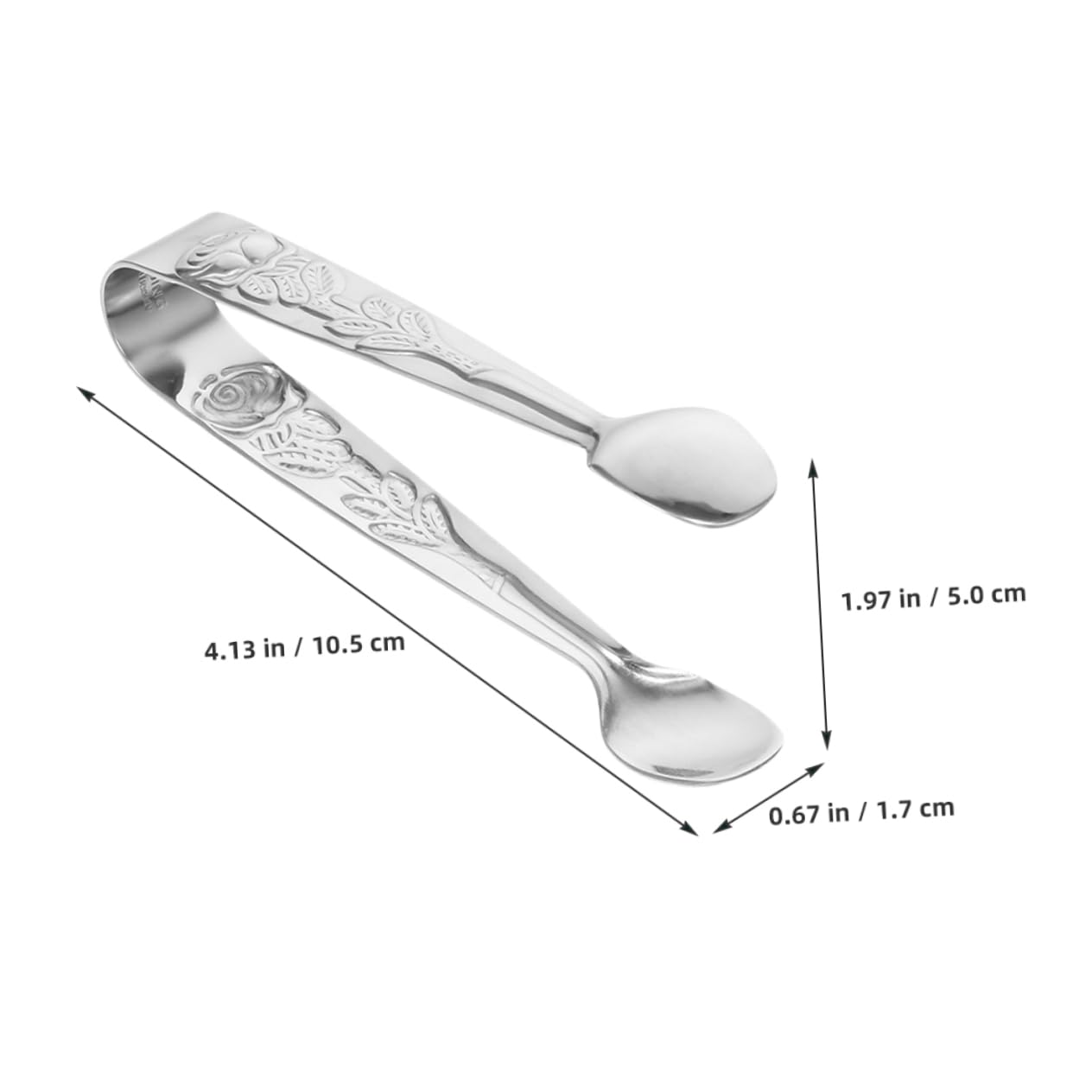 Cabilock 6pcs Mini Sugar Tongs with Elegant Design Versatile Ice Tongs for Serving Appetizers Sugar Cubes and More for Parties and Gatherings