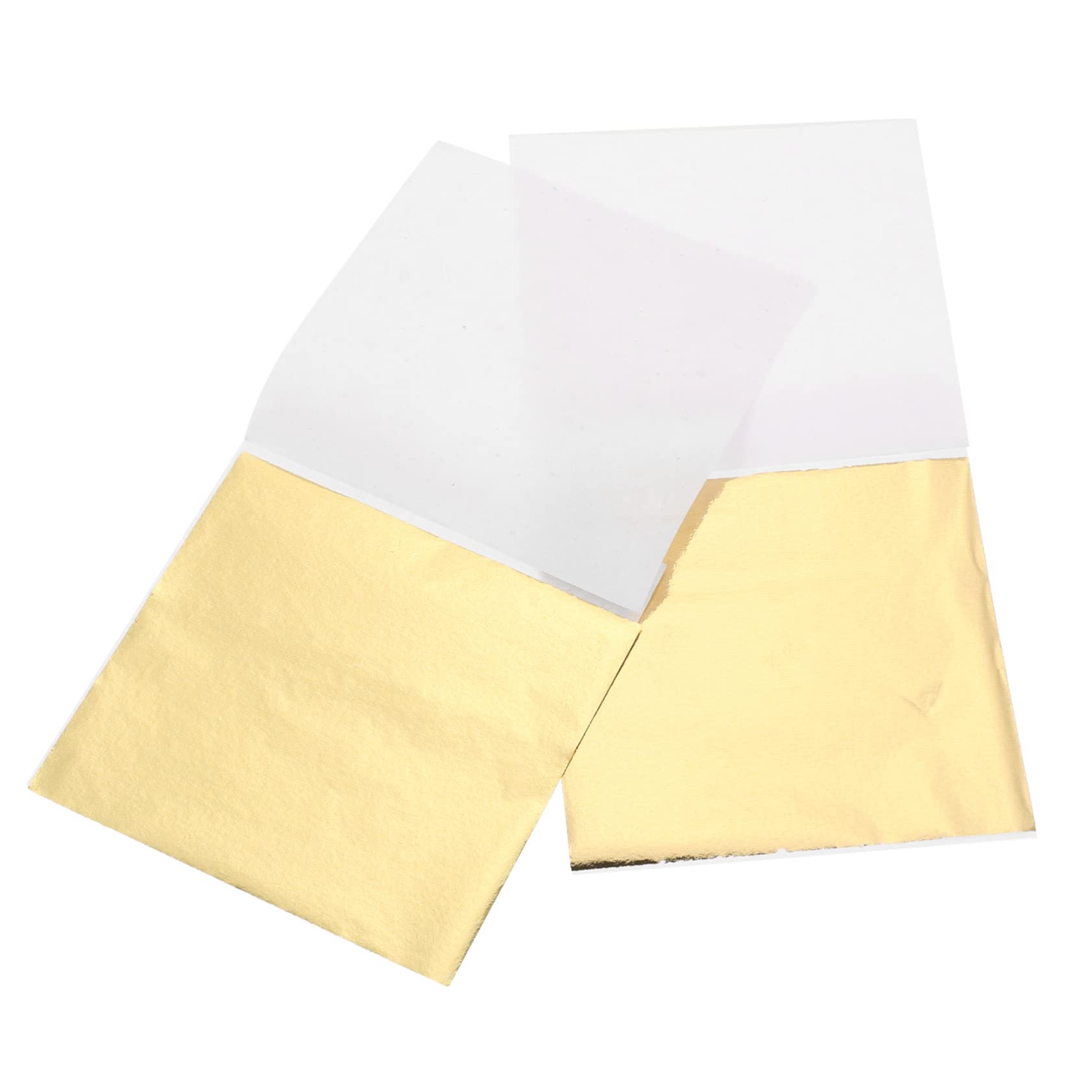 SEWACC Rtistic Gold Foil Flakes 200 Sheets Silver Leaf Sheets Imitation Foil Handcraft Glitter Professional Furnishings Decorati