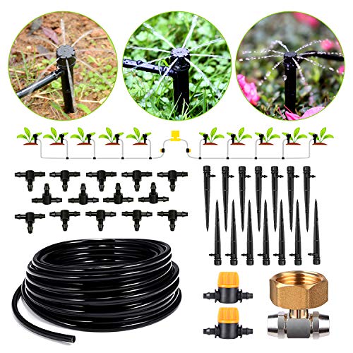 Buy HIRALIY 91.8FT/28m Drip Irrigation Kits for Plant, Patio Watering System for Flower Beds