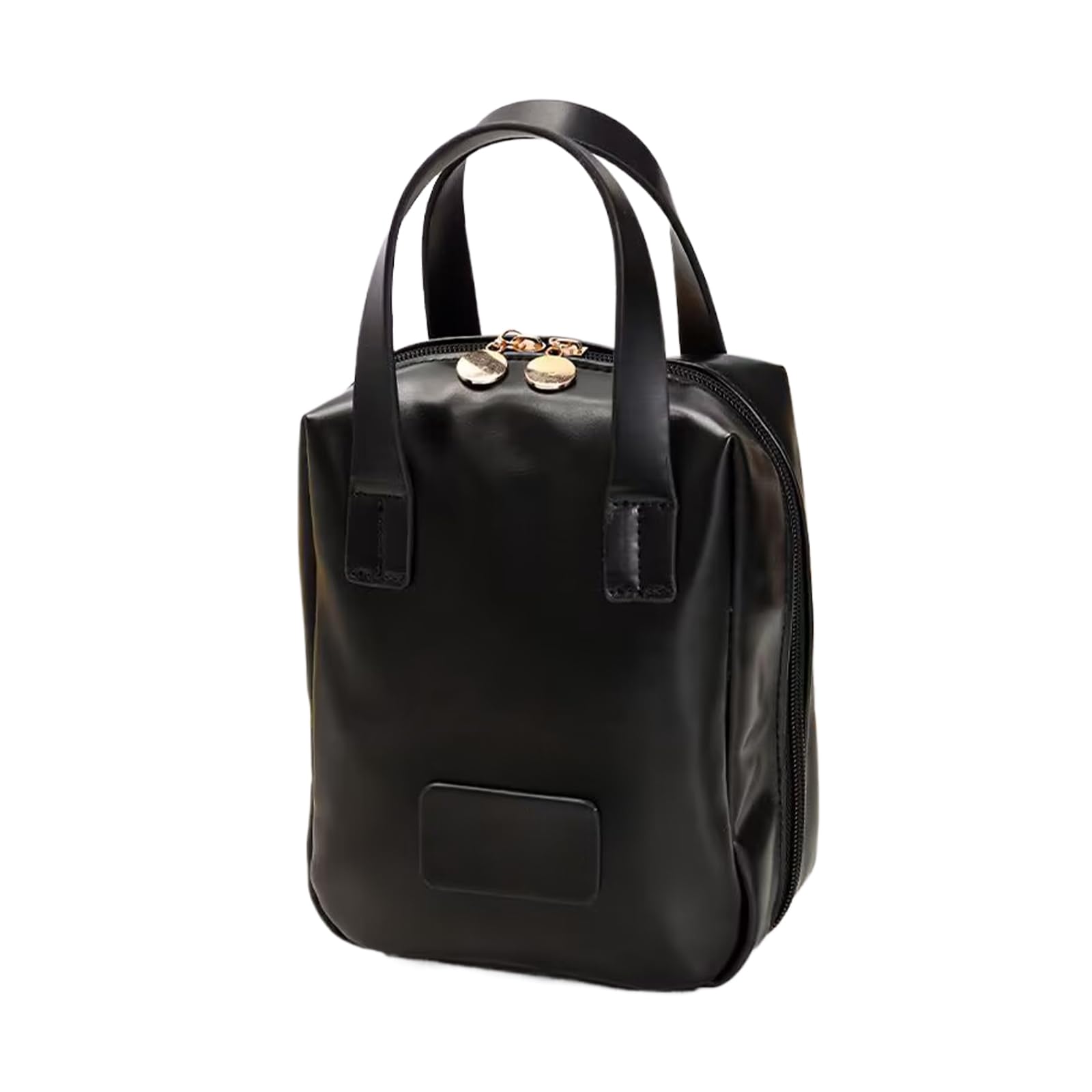 Makeup Bag, Travel Makeup Bag, Large Capacity Leather Cosmetic Bags for Women, Waterproof Portable Toiletry Bag Make up Organizer with Divider and Handle(Black)-image-36