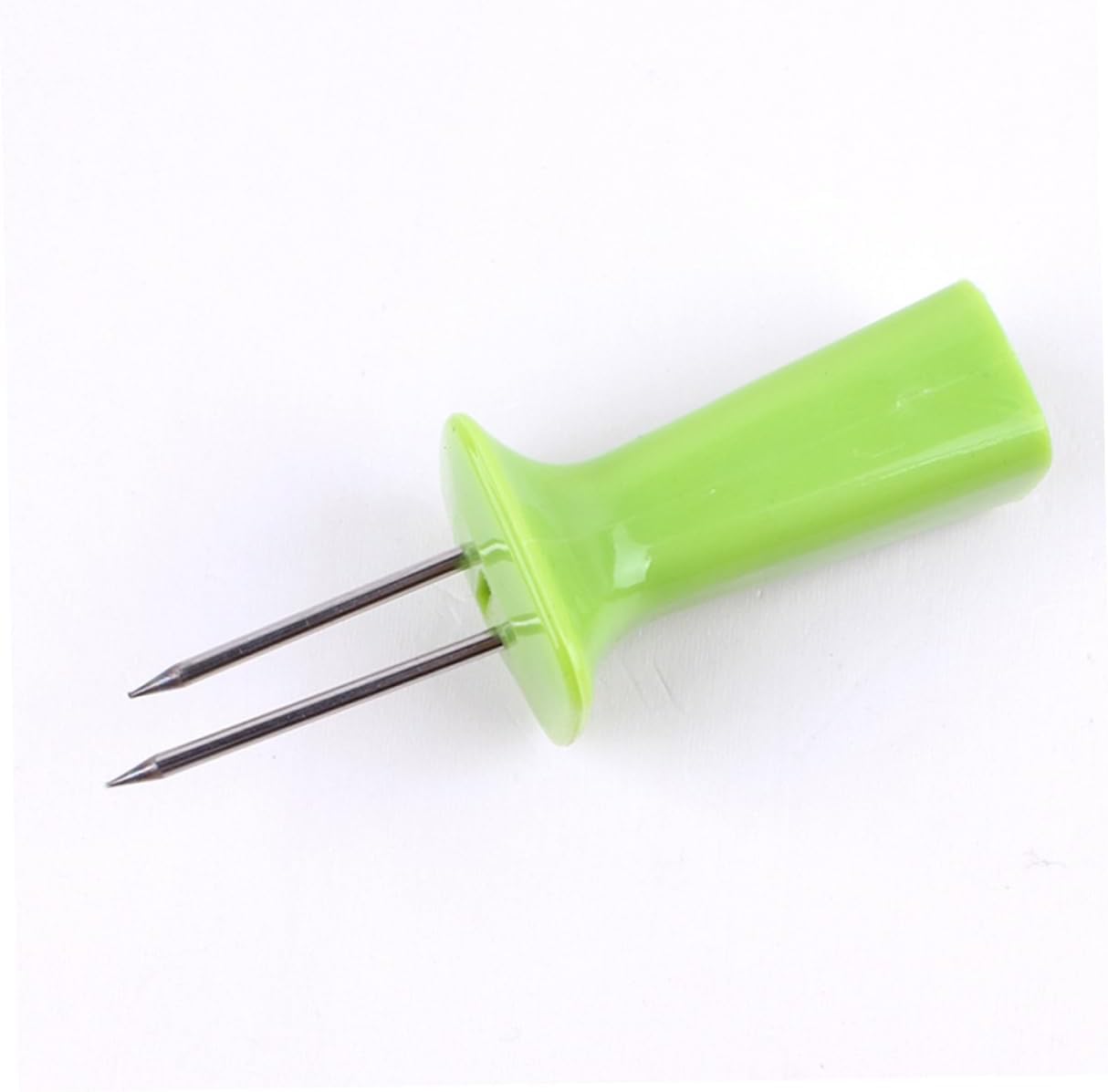 8pcs Stainless Steel Corn Forks Grilling Skewers for Barbecue Picnic Rustproof Corn Holders for Easy Eating Random Color Camping Outdoor Activities