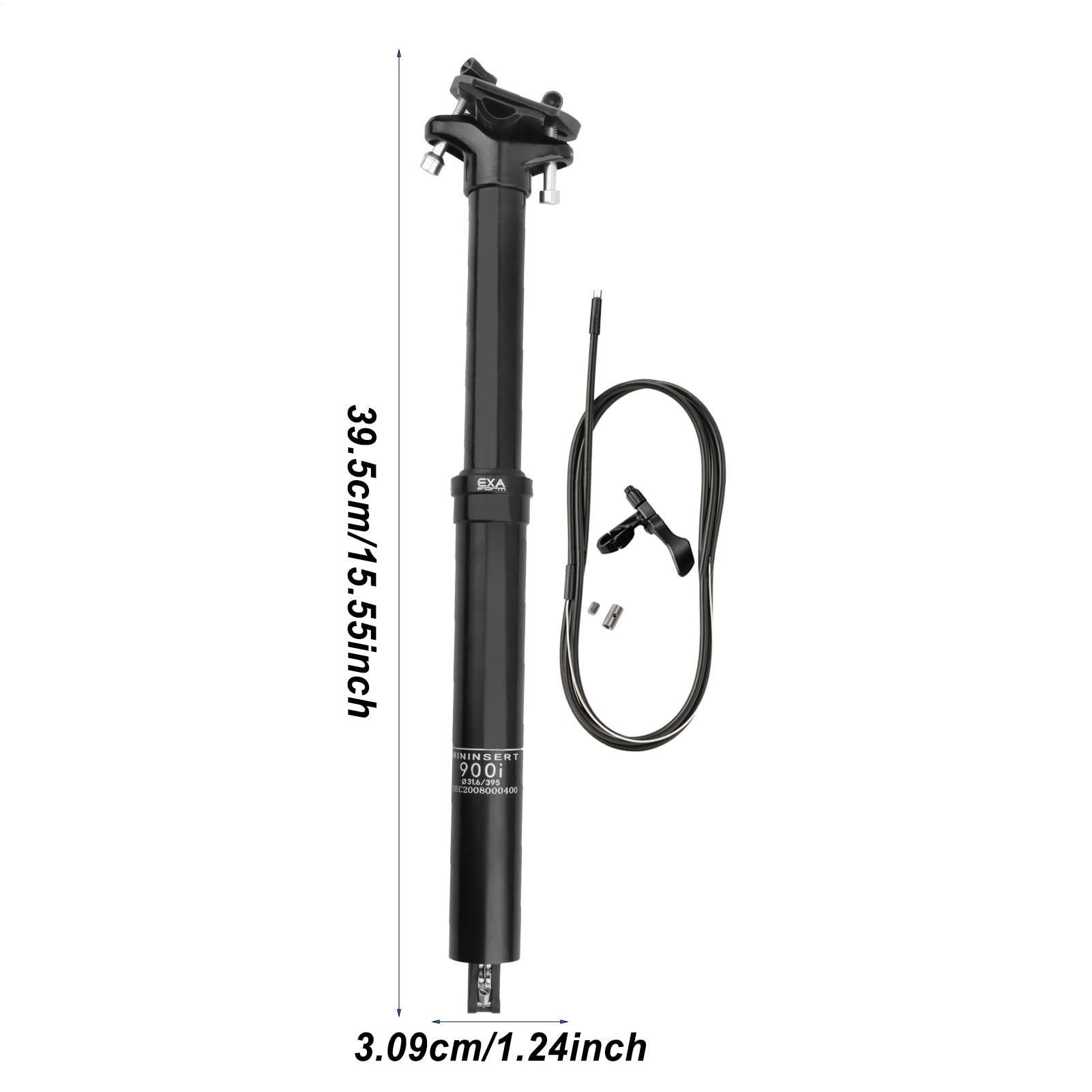 Sella Telescopica Bicicletta | Reglage Alluminio 30.9/31.6 mm | Dropper Seatpost Telescopico per Bicicletta, per Viaggi, Strada, Montagna, Guida, Navetta, Consegna, Esterno, Parco, Giardino