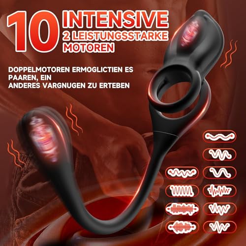 Anillo dual para el pene con estimulación de próstata y clítoris 7