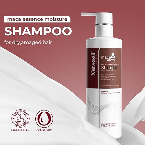 Miniatura 2 de Karseell Aceite de argán Extracto de champú hidratante de reparación profunda champú suave para cabello seco y dañado 16.9 oz 16.9 fl oz