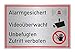Produktbild Schild Alarmgesichert Videoüberwacht | Unbefugten Zutritt verboten | stabiles Alu Schild mit UV-Schutz 30x20 cm | Silber gebürstet edle Optik | Alarmanlage Videoüberwachung Kameraüberwacht | Dreifke®