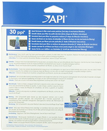 Api Filstar Xp Filtration Foam 30 Ppi Aquarium Canister Filter Filtration Pads 2-Count,Blacks & Grays #TOP2