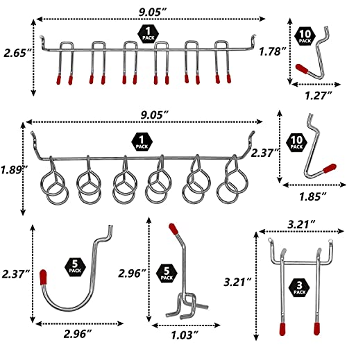 Navseek 114 Pcs Pegboard Hooks Assortment With Metal Hooks Sets thumb #1
