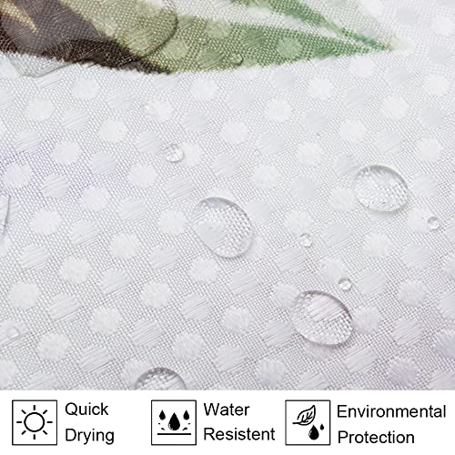 Rlhhug Waffle Weave Sunflower Shower Curtains With Set Of 12 Rust-Resistant Metal Hooks Popular Waterproof Quality Half-Clear Washable And Durable Premium Bath Curtain 72 X 72 Inches #TOP5