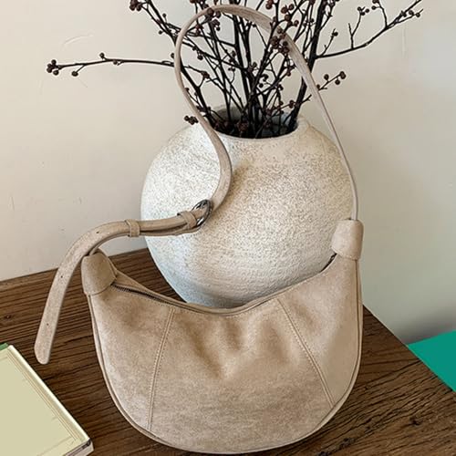 Sac à bandoulière en daim synthétique avec sangle réglable Crescents - 5