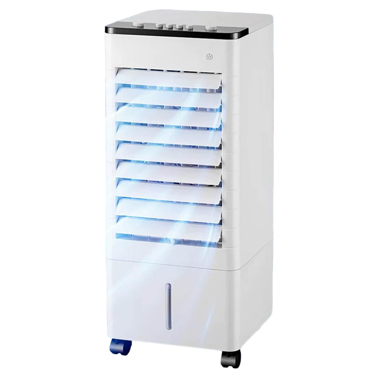 Cqahdsevf One Color Portable Air Conditioner Cooling Fan, Portable Ac 9L Tank Remote 3-Speed 15H Auto Off Room Office(Buttons)