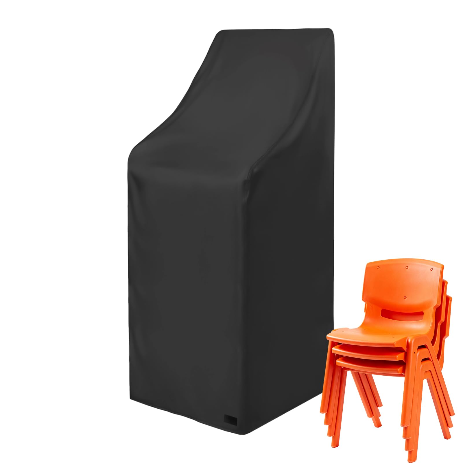 Housse de protection pour chaise de terrasse pliable en tissu Oxford grand format