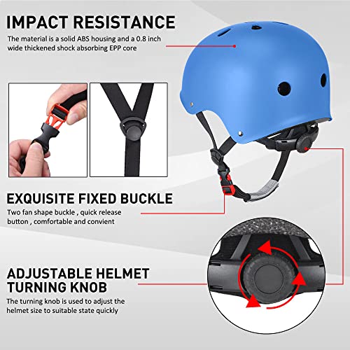 image for JBM Skating Protective Gear Adult Skateboard Helmet Knee and Elbow Pad