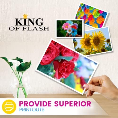 King of Flash 603XL Ink Cartridges Replacement for Epson 603 XL Ink for Use with Epson Expression Home XP-3100 XP-4100 XP-2100 XP-2105 XP-3105 XP-4150 Workforce WF-2810 WF-2830 WF-2835 WF-2850 (1 Set)
