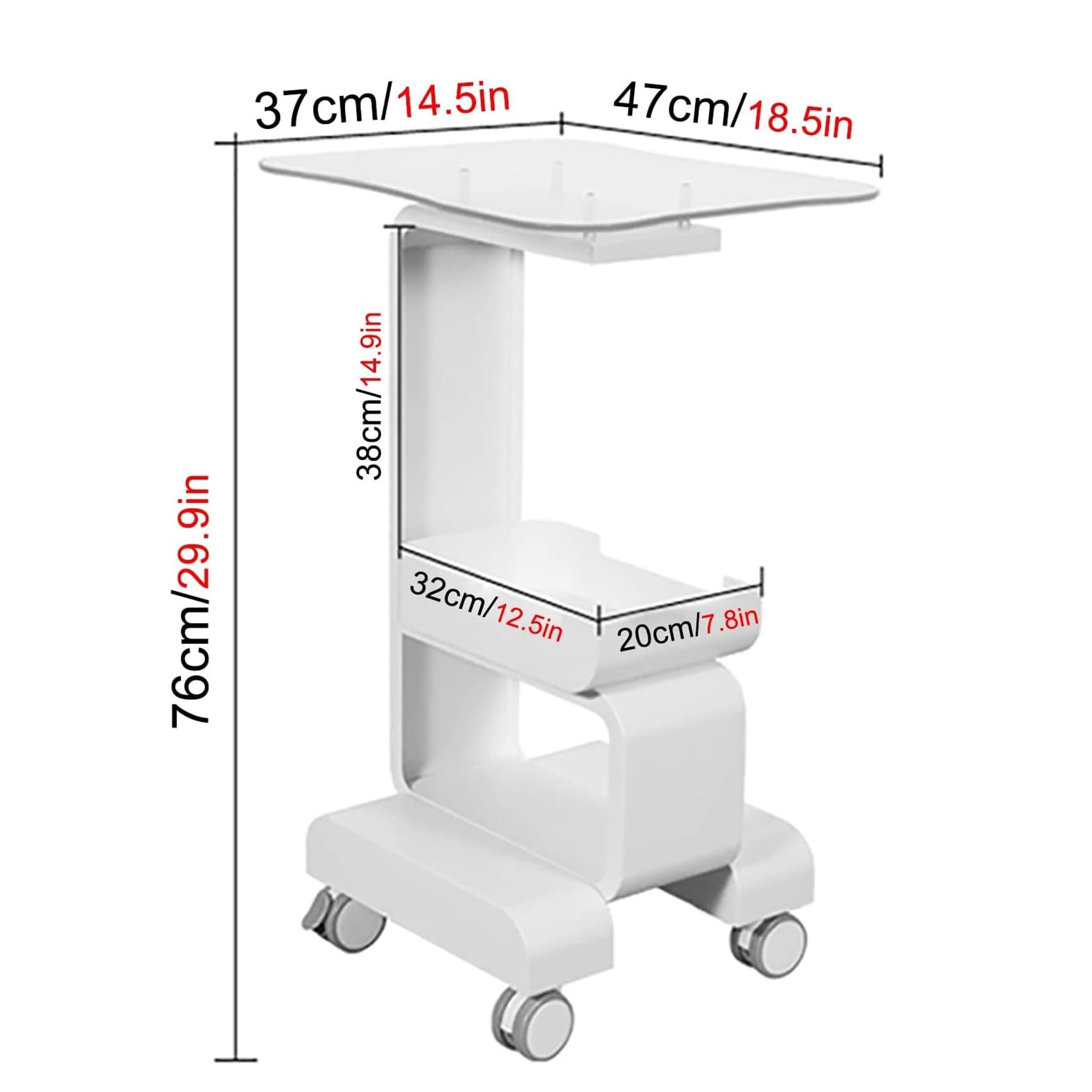 Amazon.co.jp: 美容機器カート キャスター付き 美容器具専用