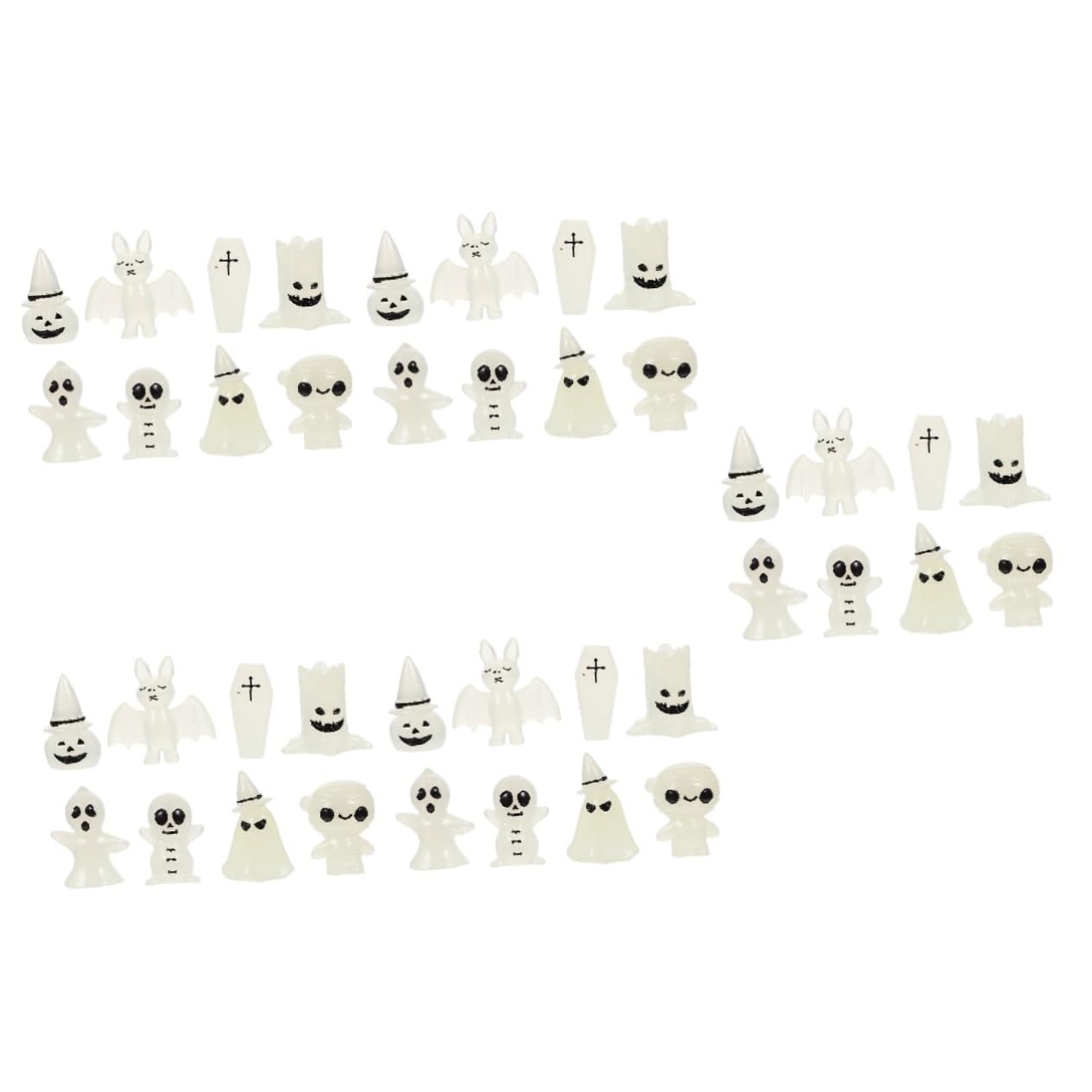 BESPORTBLE 40pezzi Decorazioni Halloween Luminose Fantasmi e Zucche Per Giardino e Interni Addobbi Adorabili Per Feste e Eventi Di Halloween