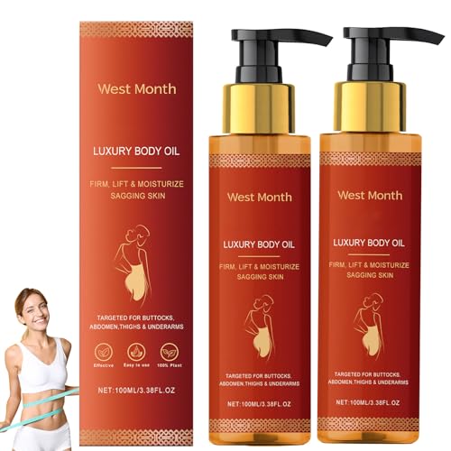 2 stuks Luxury Body Oil, Glow Straff lichaamsolie, verstevigend lichaamsolie, Glow Remedy Oil, voor droge huid, lijntjes, hangende huid, alle huidtypes, met 99% natuurlijke ingrediënten