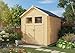 Alpholz Gerätehaus Alisha aus Fichten-Holz, Gartenhaus mit 14mm Wandstärke, Holzhaus inklusive Montagematerial, Geräteschuppen Größe: 202 x 191 cm, Satteldach