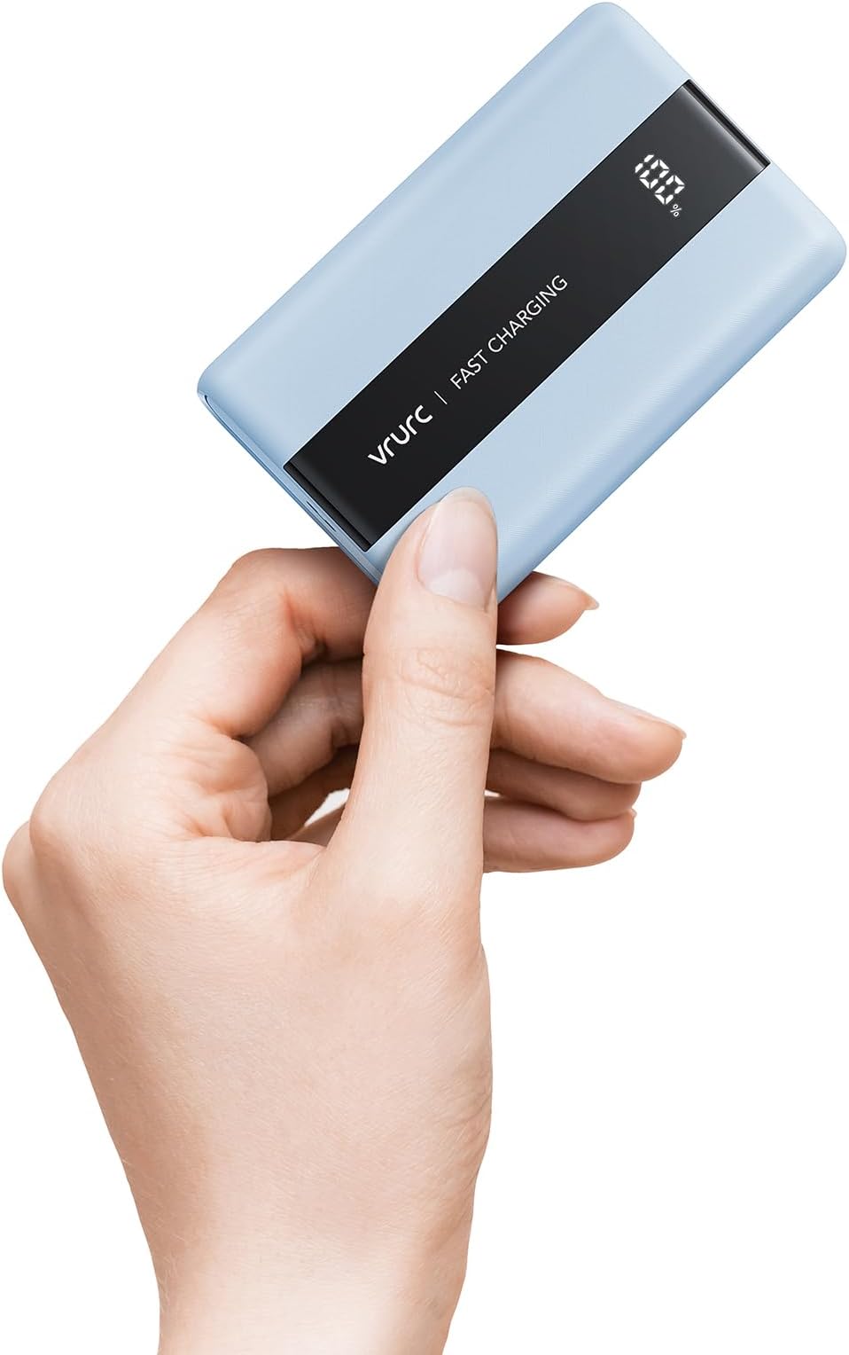 VRURC Portable Charger 20000mAh, 6 Ports Small & Compact Portable Charger,USB C in & Out Fast Charging Travel Battery Pack Compatible with iPhone 15/15 Pro/14/13/12/11/XR,Samsung,Android-Blue