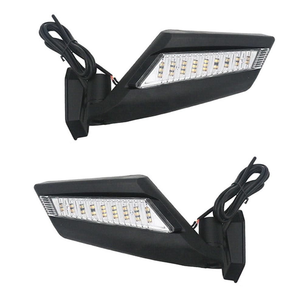 Riloer Espejo intermitente LED, espejo intermitente LED compatible con Bombardier CanAm Maverick