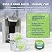 Quick & Clean 4-Pack of Cleaning Cups with Descaler Bundle (2 Total Uses) - 2.0 Compatible, Descaling Solution for Keurig, Nespresso, Ninja, Delonghi, All Coffee and Espresso Machines