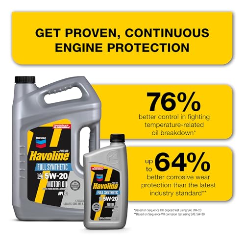 Image of Havoline 5W-20 ProDS Full Synthetic Motor Oil - 1 qt.