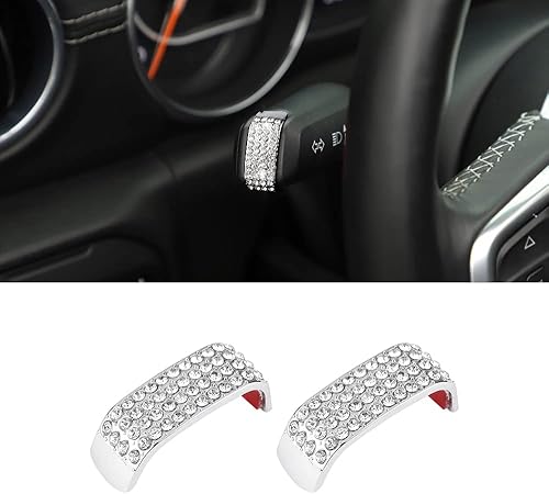 PIFOOG Wrangler Accesorios para Jeep 2018-2022 - Calcomanías brillantes para interruptor de limpiaparabrisas de intermitente, calcomanía con