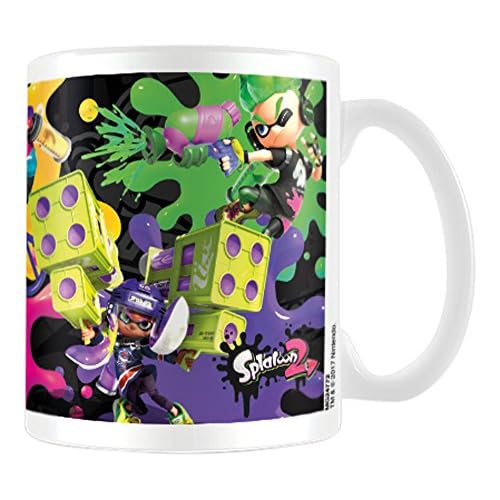Pyramid International Splatoon 2 (Splat Attack) - Taza de cerámica (11 x 11 x 1,3 cm)