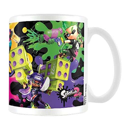 Pyramid International Splatoon 2 (Splat Attack) - Taza de cerámica (11 x 11 x 1,3 cm)