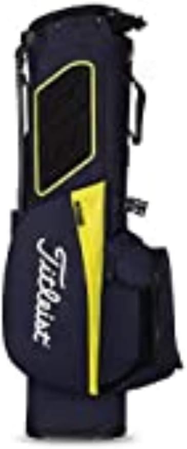Limited Stock Titleist - Players 4 Golf Bag - Navy/Citron