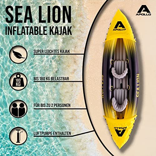 Aufblasbares 2er-Kajak Apollo Sea Lion Stabil und leicht
